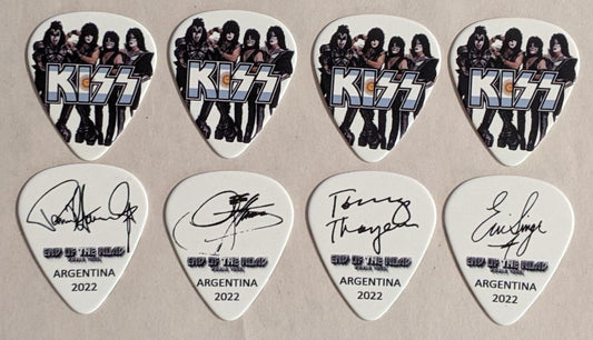 KISS 2022 End of the Road SOUTH AMERICA ARGENTINA Flag Guitar Picks