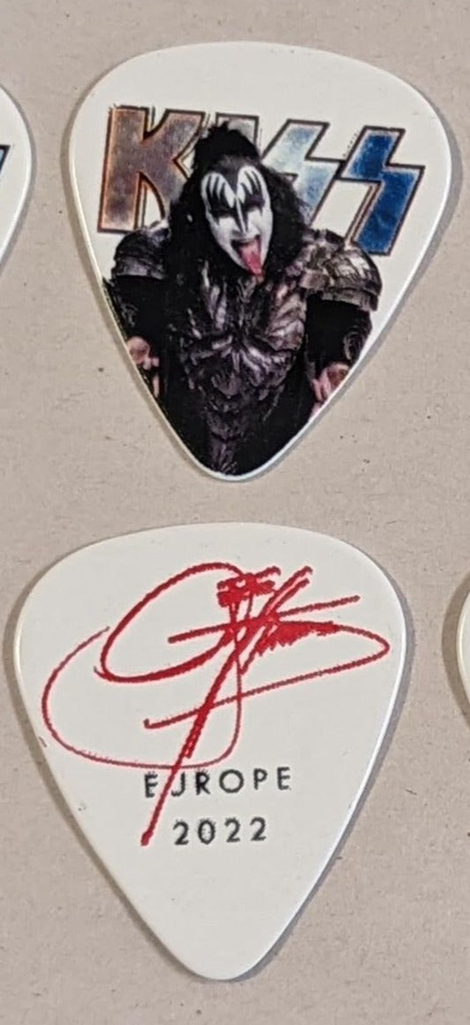 KISS 2022 End of the Road EUROPE Tour INDIVIDUAL PICTURES Guitar Picks
