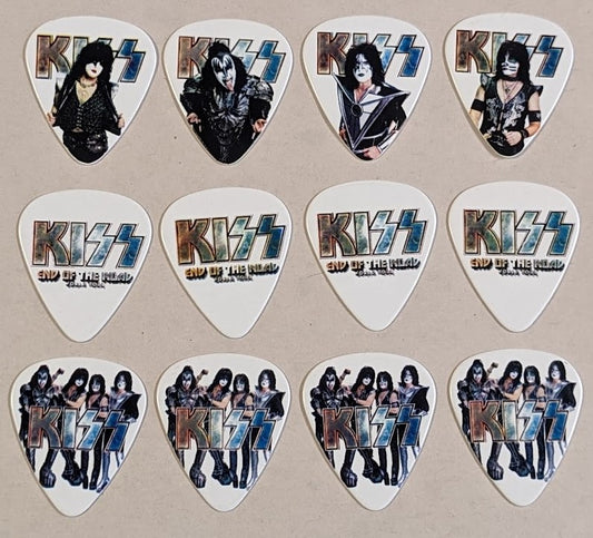 KISS 2022 End of the Road Tour Set of 12 Guitar Picks