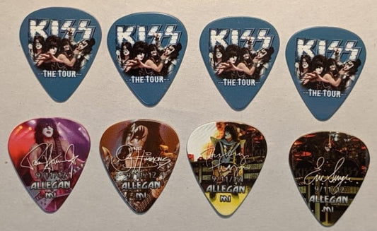 KISS 2012 The Tour ALLEGHAN 9-11-12  City Guitar Picks