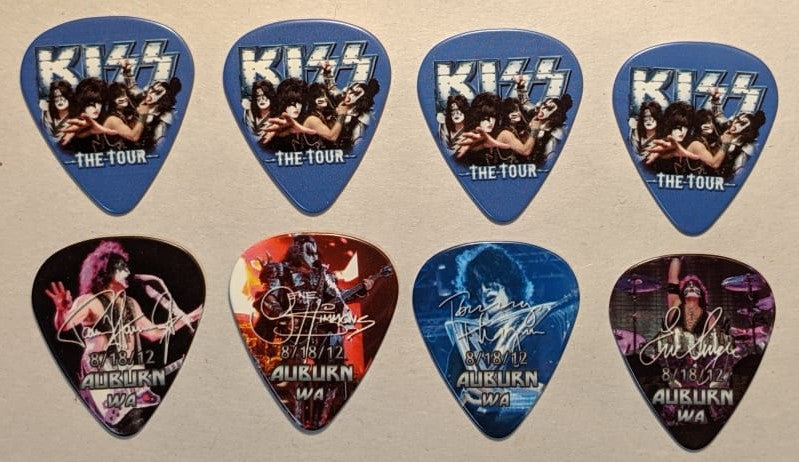 KISS 2012 The Tour AUBURN 8-18-12  City Guitar Picks