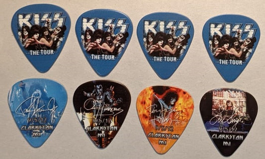 KISS 2012 The Tour CLARKSTON 9-5-12  City Guitar Picks