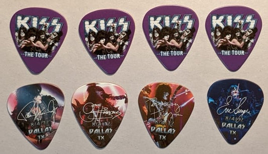 KISS 2012 The Tour DALLAS 8-4-12  City Guitar Picks