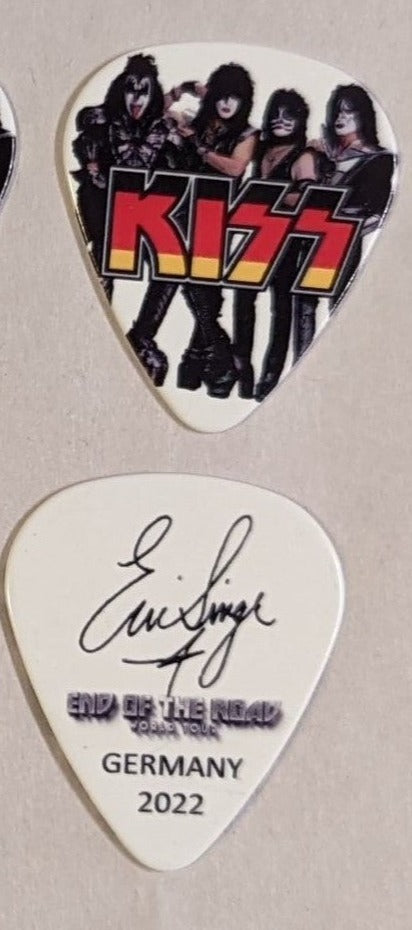 KISS 2022 End of the Road EUROPE Tour  Flag GERMANY Guitar Picks