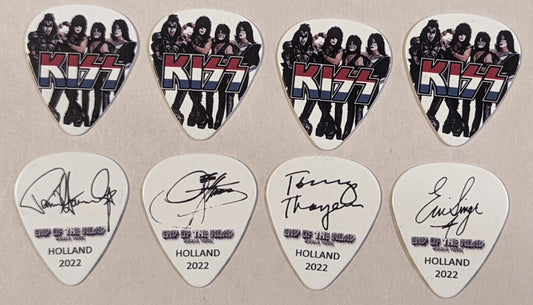 KISS 2022 End of the Road EUROPE Tour HOLLAND Flag Guitar Picks
