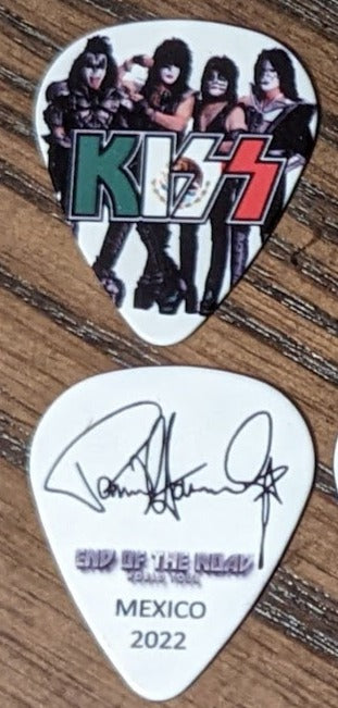KISS 2022 End of the Road MEXICO Flag Guitar Picks