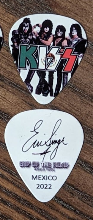 KISS 2022 End of the Road MEXICO Flag Guitar Picks