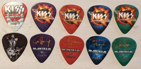 KISS 2011 HSOE MONTREAL 7-24-2011 City Guitar Picks