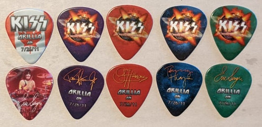 KISS 2011 HSOE ORILLIA 7-26-2011 City Guitar Picks