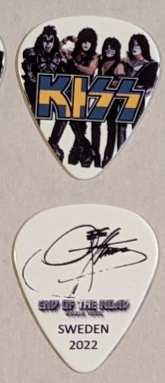 KISS 2022 End of the Road EUROPE Tour  Flag SWEDEN Guitar Picks