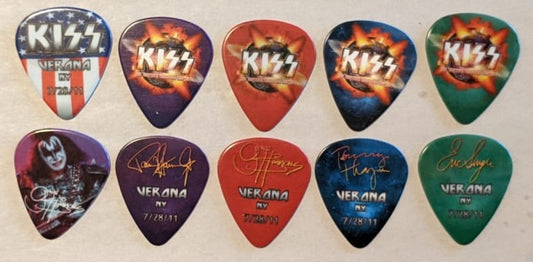 KISS 2011 HSOE VERONA 7-28-2011 City Guitar Picks