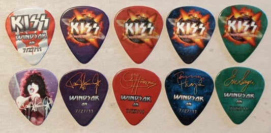 KISS 2011 HSOE WINDSOR 7-27-2011 City Guitar Picks